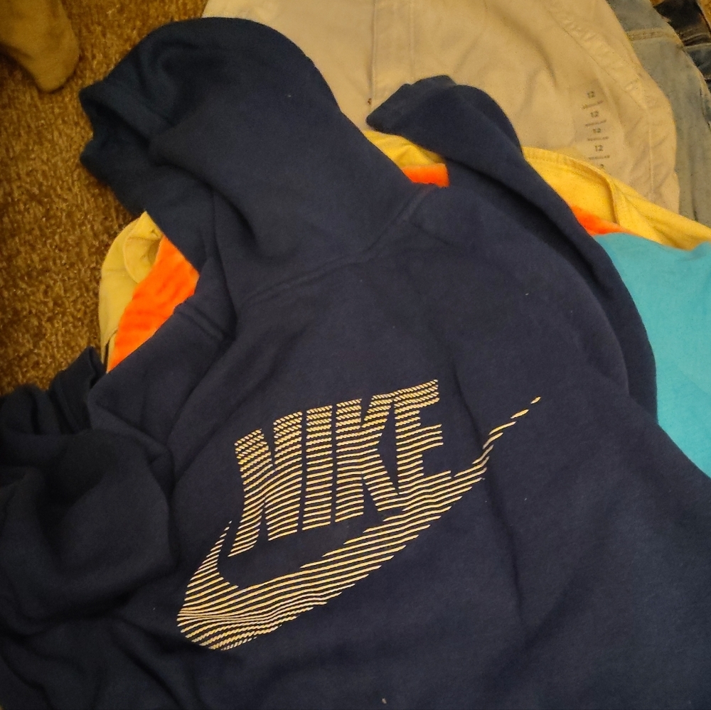 Nike Blue Sweater with Iconic Logo